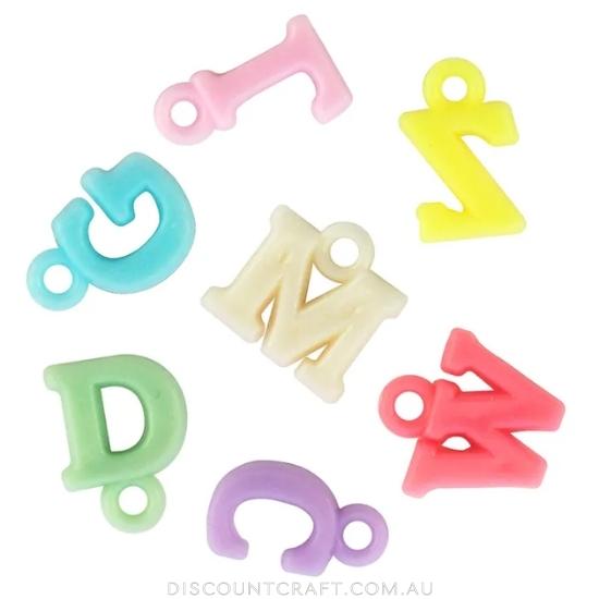 Alphabet Beads - Pastel 60g