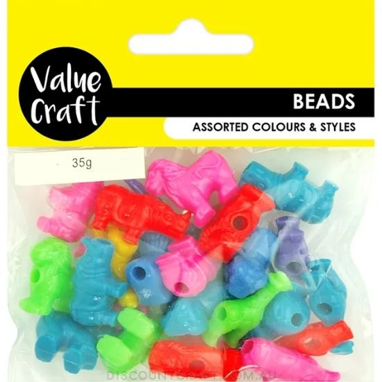 Animal Beads Bright Colours 35g