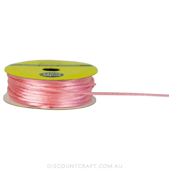 Satin Cord 1mm 7m - Pink