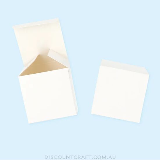 Square Mini Gift Boxes - White 5pk