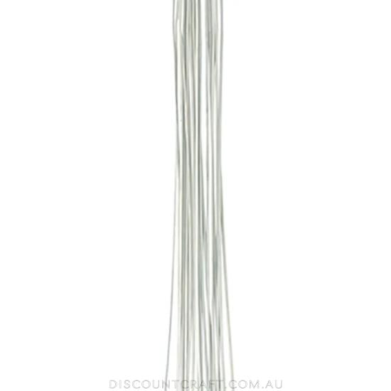 Floral Wire - Cloth Stem 22ga White 20pk