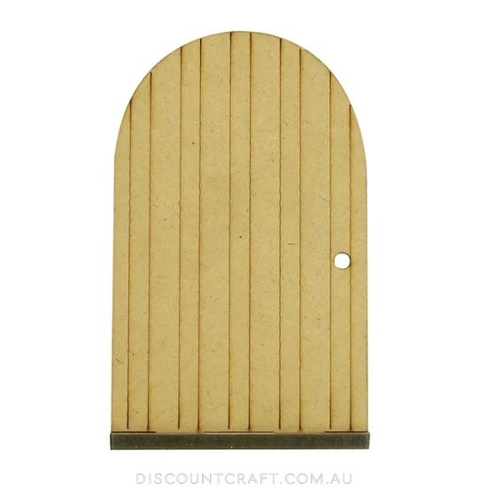 MDF Wooden Fairy Door 12.5cm Natural