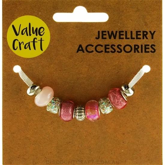 Beads Metal - Pink 9pk