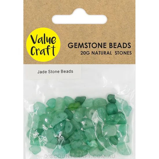 Natural Gemstone Beads - Jade 20g