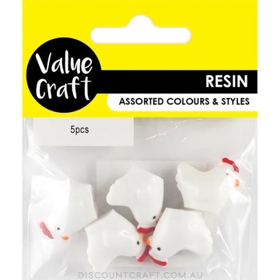 Resin Chickens 5pk