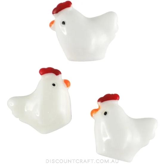 Resin Chickens 5pk