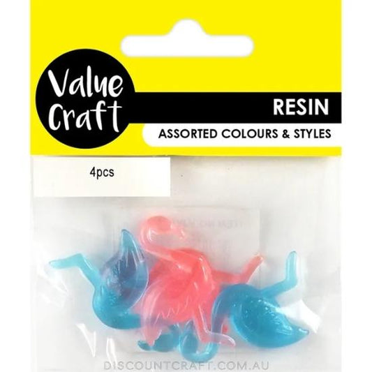 Resin Flamingos 4pk