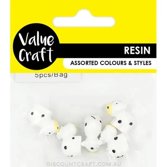 Resin Mini Cows 5pk
