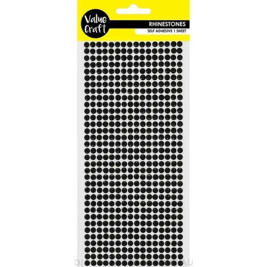 Self-Adhesive Rhinestone Sheet, Black/Silver/Charcoal Stones for Craft –  PatchPartyClub