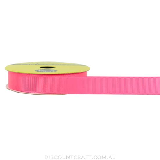 Grosgrain Ribbon 15mm 3m - Hot Pink