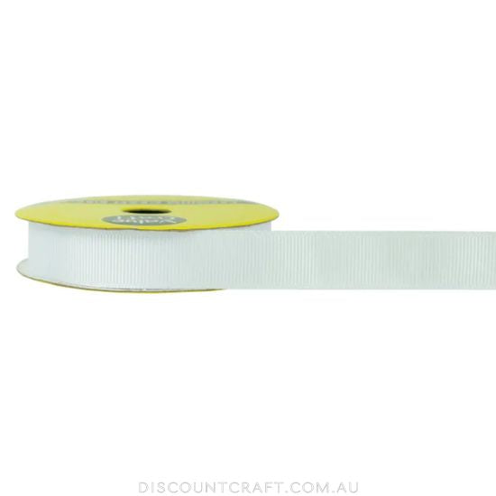 Grosgrain Ribbon 15mm 3m - White