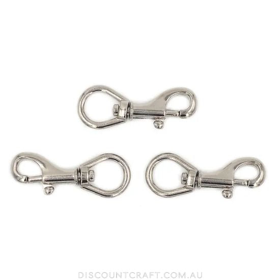 Swivel Clip Lobster Clasp 38mm 3pk