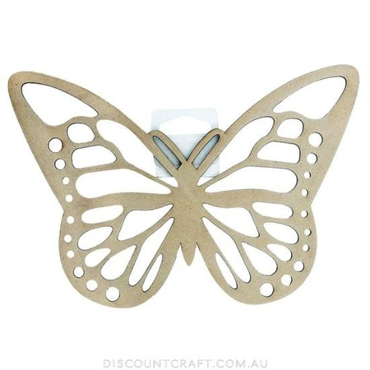 Wooden Butterfly 21.5cm Natural 1pk