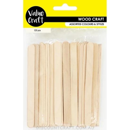 Wooden Icy Pole Stick - Natural 120pk