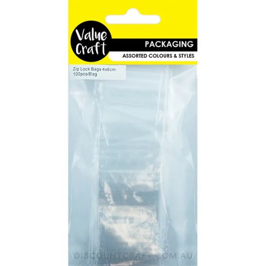 Zip Lock Bags 4cm x 6cm 100pk